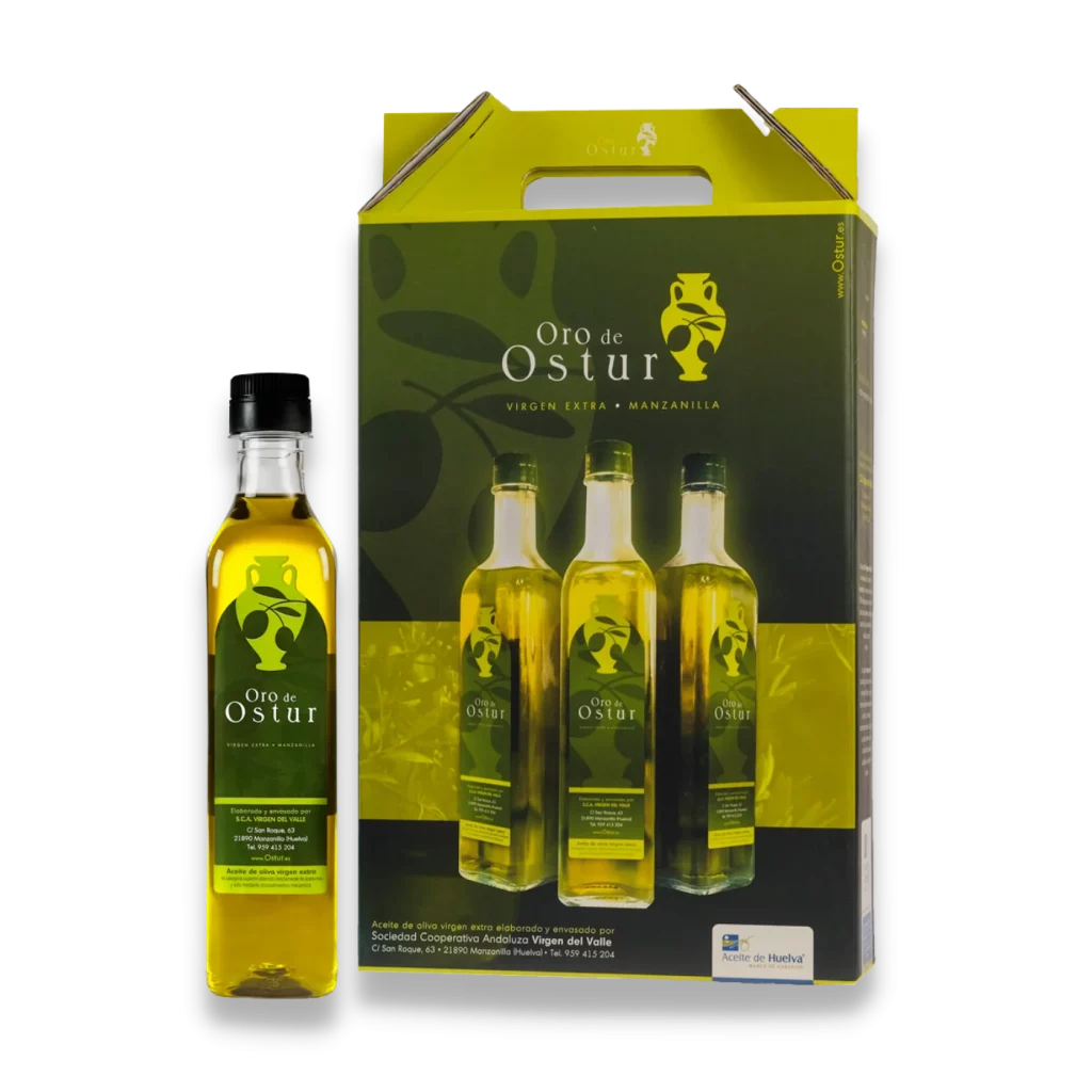Estuche 3 botellas de aceite 750ML